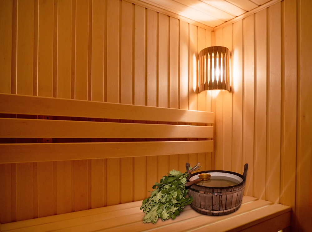 La sauna es un espacio práctico